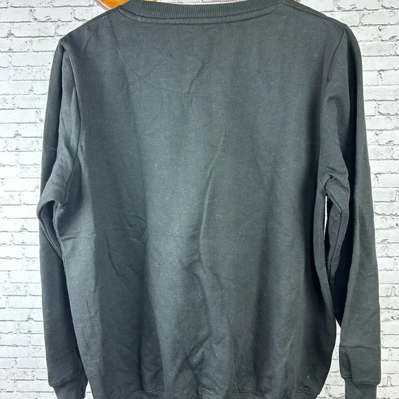 Rolling Stones | NWOT Black Graphic with Spikes on Tongue Sweatshirt size L - Picture 3 of 4